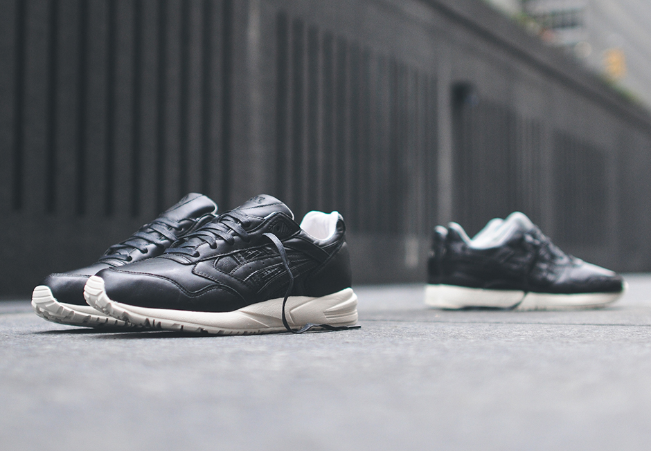 Asics Gel Black White Leather Pack 9