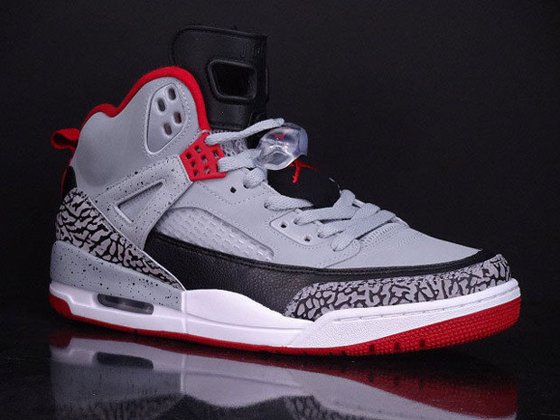 Jordan Spiz’ike GS – Wolf Grey – Gym Red – Black