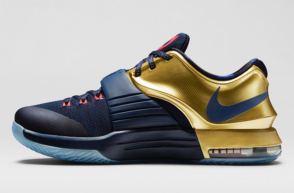 Kd 7 Premium Midnight Navy Bright Crimson Metallic Gold 61