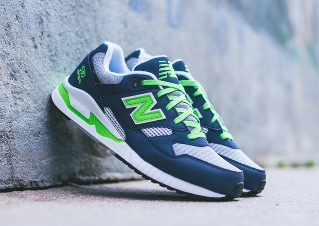 New Balance 530 Navy Neon 2