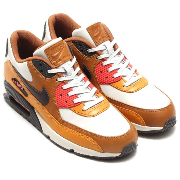 Nike Air Max 90 Light Bone Black Pine Ale Brown 02