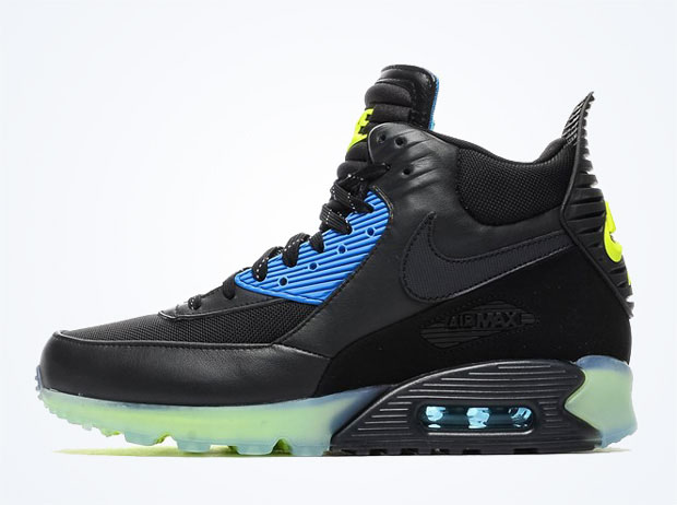 Nike Air Max 90 Sneakerboot Ice - Black - Volt - Photo Blue