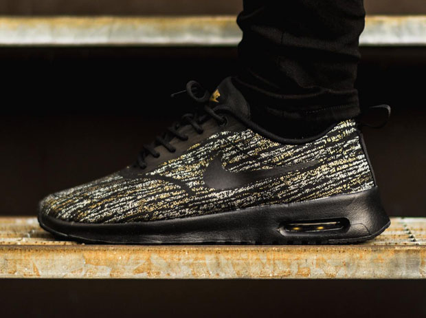 Nike Air Max Thea Jacquard - Black - Gold