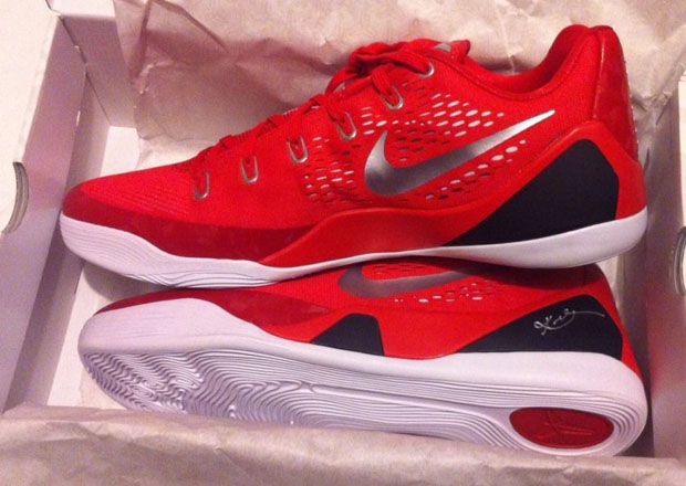 Nike Kobe 9 EM - University Red - Metallic Silver