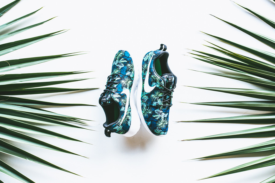 Nike Roshe Run Print Space Blue Jade 2