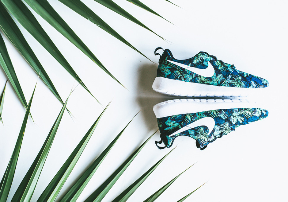 Nike Roshe Run Print Space Blue Jade 3