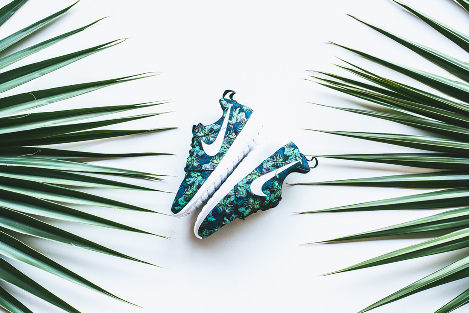 Nike Roshe Run Print Space Blue Jade 4