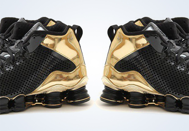 Nike Shox TLX Mid SP - Black - Metallic Gold