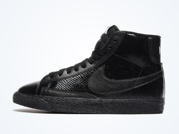 Nike Women's Blazer Mid Premium Leather - Patent Leather Snake 