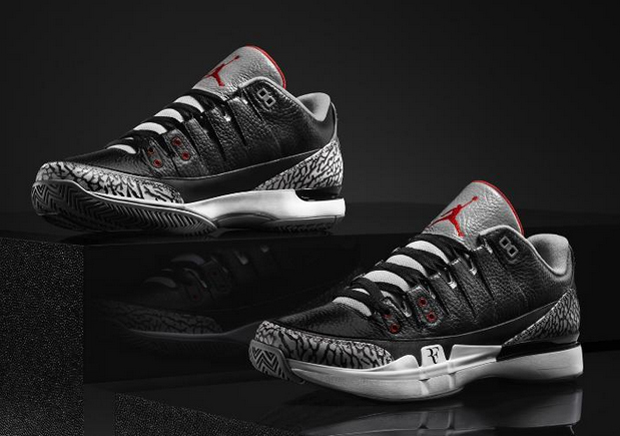 Nike Zoom Vapor Tour Aj3 Black Cement 1