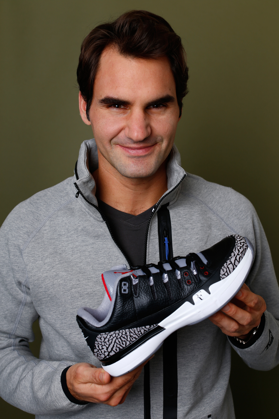 Roger Federer Talks Nike Zoom Vapor Tour Aj3 Black Cement 02