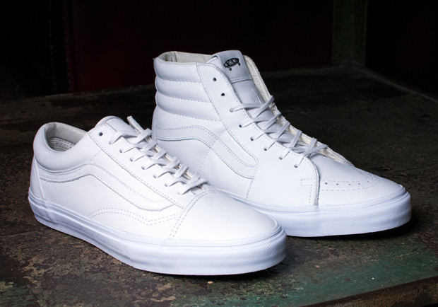 Vans Goes All White On The Sk8-Hi and Old Skool For November