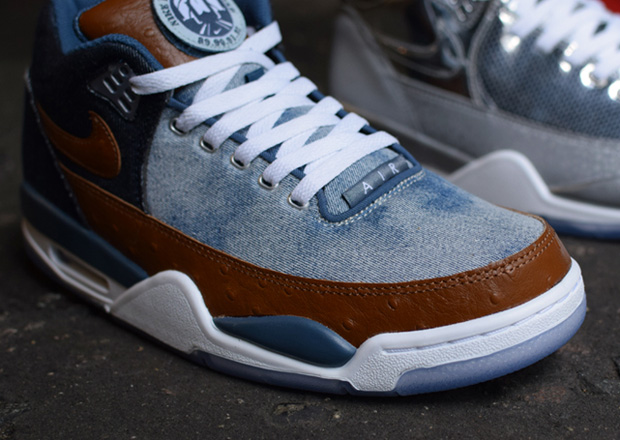 Nike Air Flight Squad Qs Denim Ostrich 2