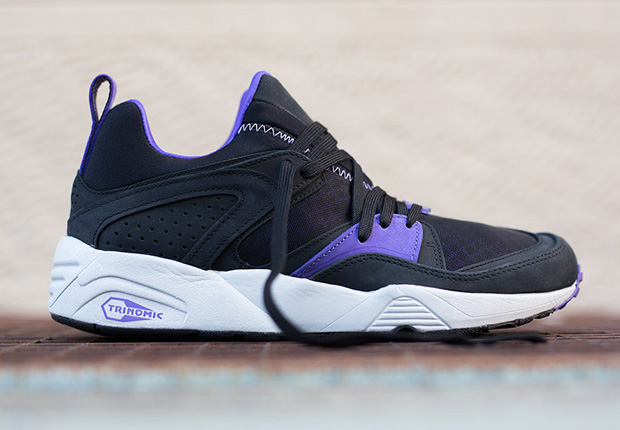 Puma Blaze Of Glory Trinomic Crackle Black Purple 1