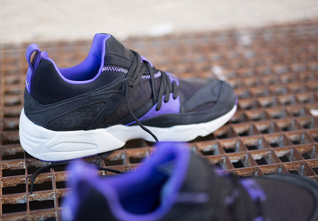 Puma Blaze Of Glory Trinomic Crackle Black Purple 4