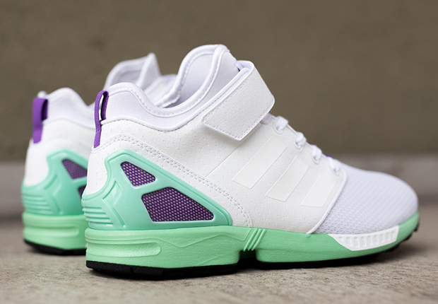 adidas ZX Flux NPS Mid - White - Mint - Purple