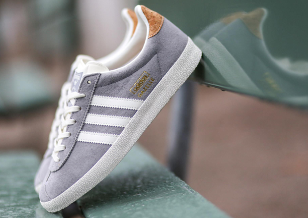 Adidas Gazelle Gray Gold 4