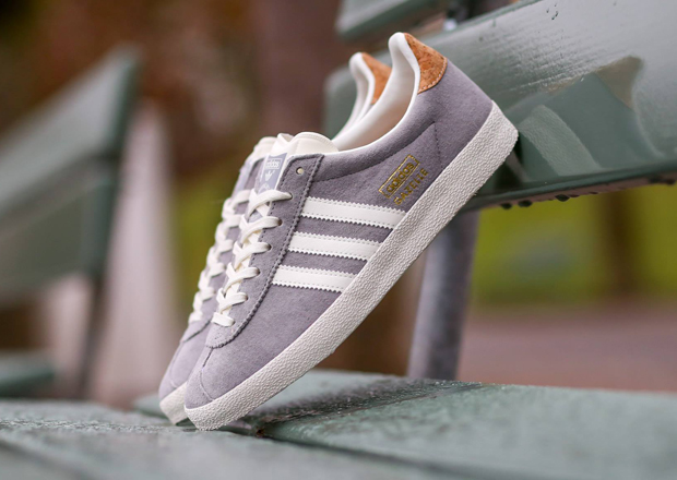 Adidas Gazelle Grey Gold 1