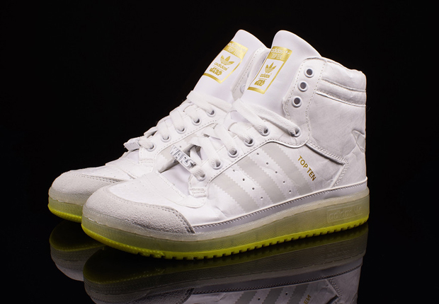 Adidas Star Wars Top Ten Hi Kids Yoda Glow In The Dark 3