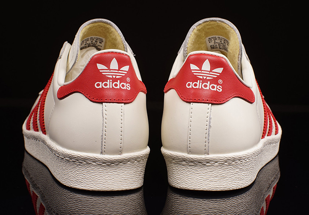 adidas Originals Superstar Deluxe 80s - White - Red