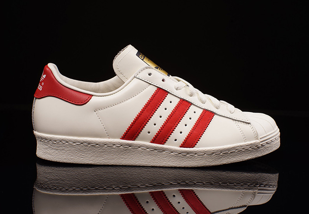 Adidas Superstar Deluxe White Red 3