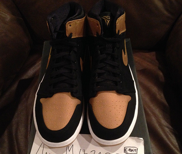 Air Jordan 1 Melo Black Gold Ebay 1