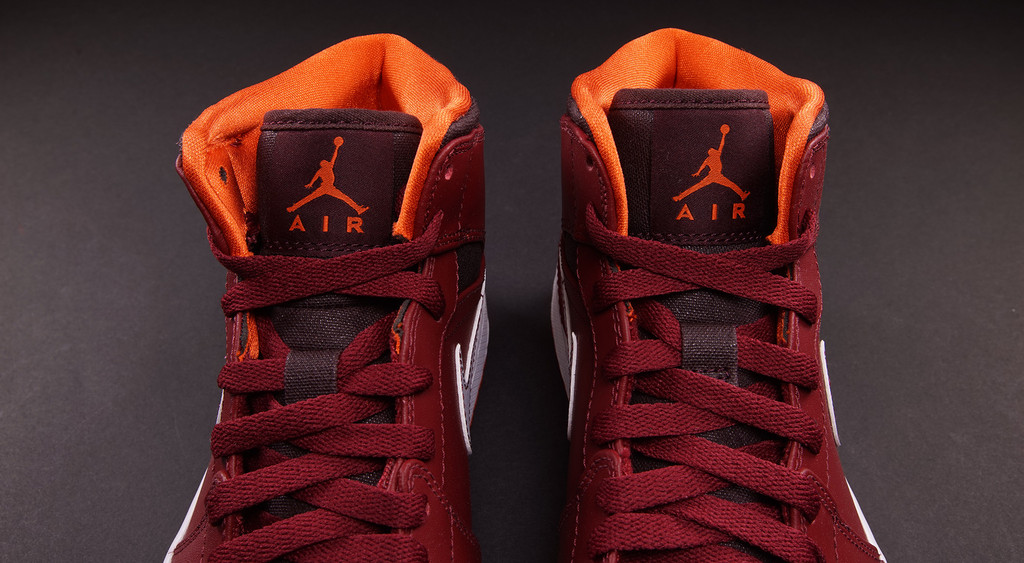 Air Jordan 1 Mid Team Red Electric Orange Deep Burgundy 02