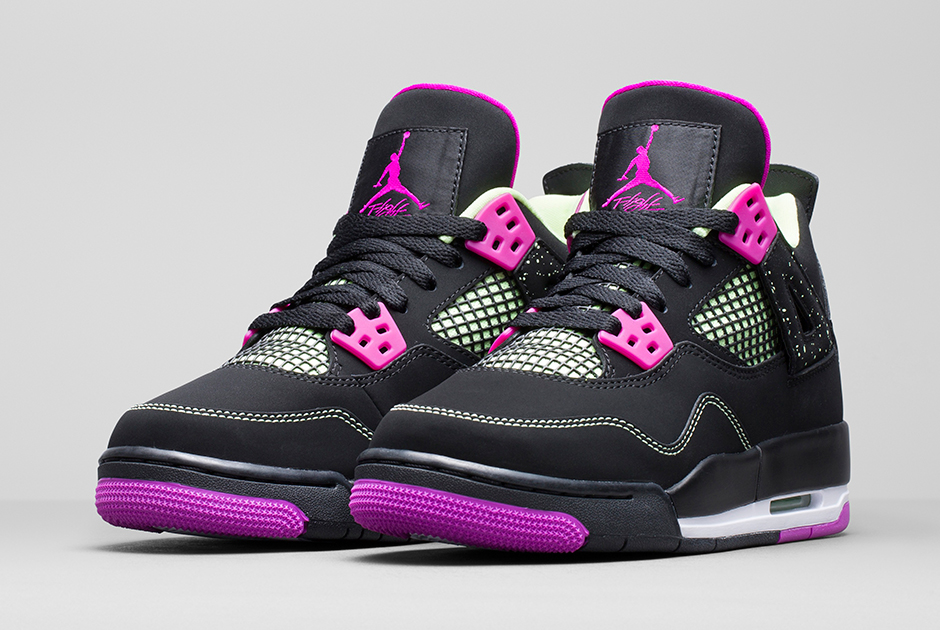 Air Jordan 4 Girls Black Mint 2015 21