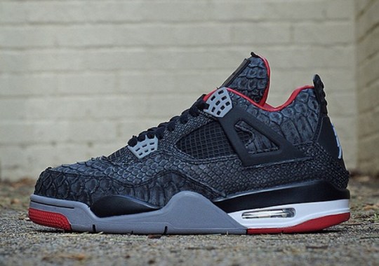 Air Jordan 4 “Suede Python” by JBF Customs