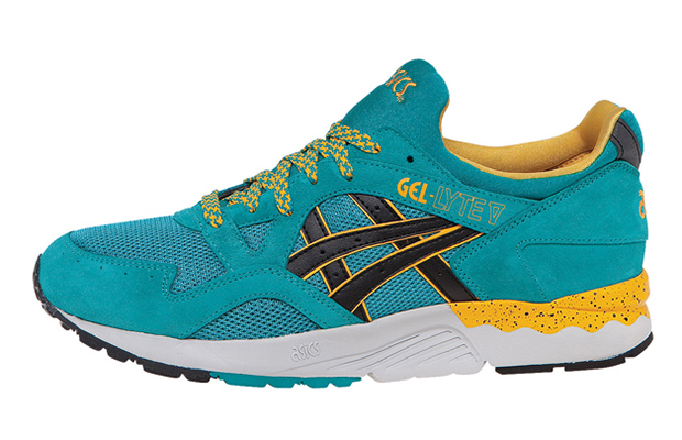 Asics Gel Lyte V Teal Yellow Grey