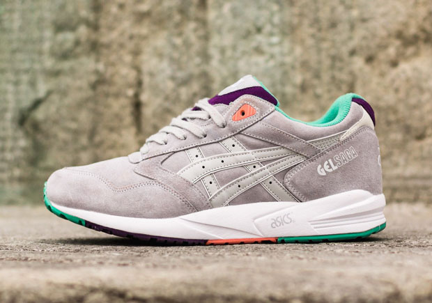 Asics Gel Saga Soft Grey Purple Mint 01