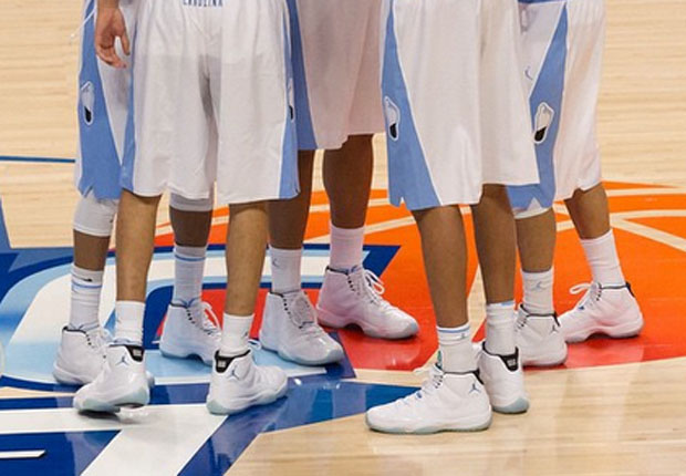 Entire Unc Basketball Team Wears Legend Blue 11s 01