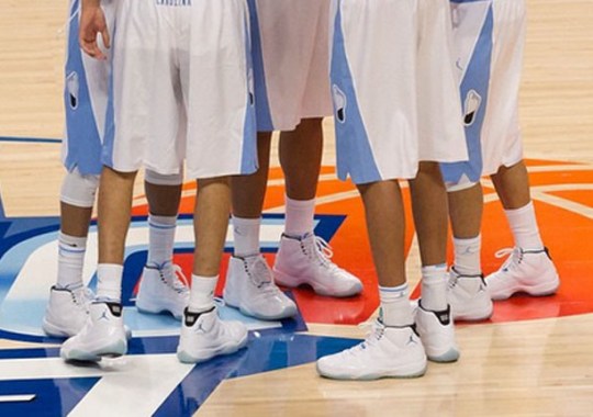 Entire UNC Tar Heels Team Wears Legend Blue 11s