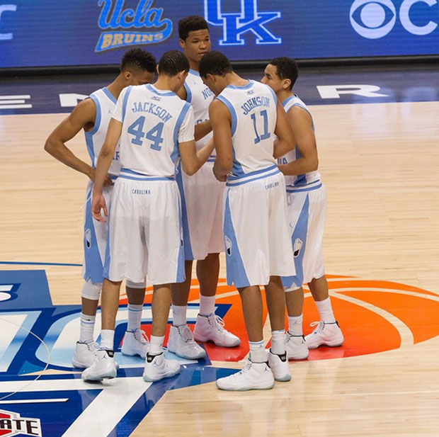 Entire Unc Basketball Team Wears Legend Blue 11s 02