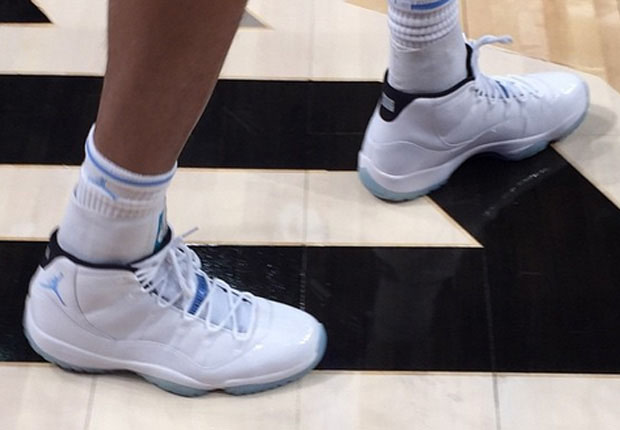 Entire Unc Basketball Team Wears Legend Blue 11s 03