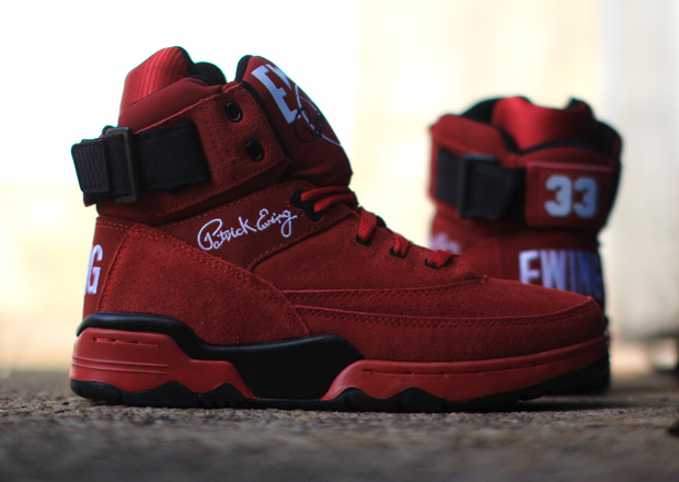 Ewing 33 Hi Red Suede Bulls 2