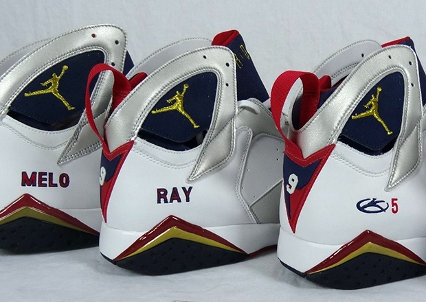 Four Air Jordan 7 Retro "Olympic" PEs for Jordan Brand Athletes