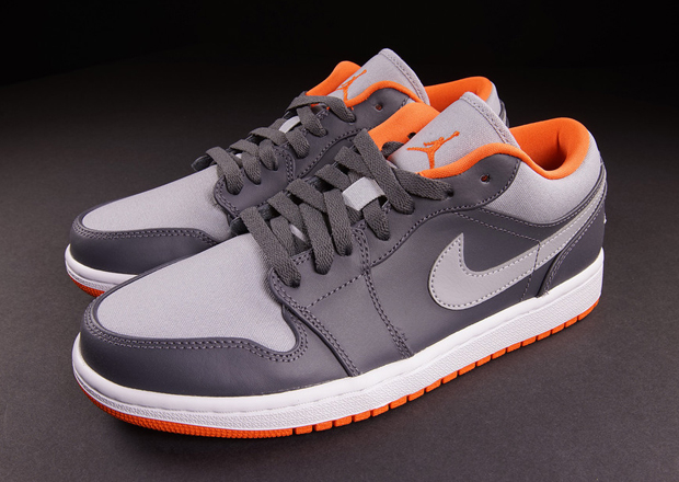 Jordan Aj1 Low Dark Grey Orange 2