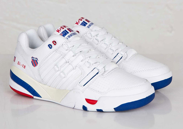 K Swiss Si 18 International White Red Blue 2