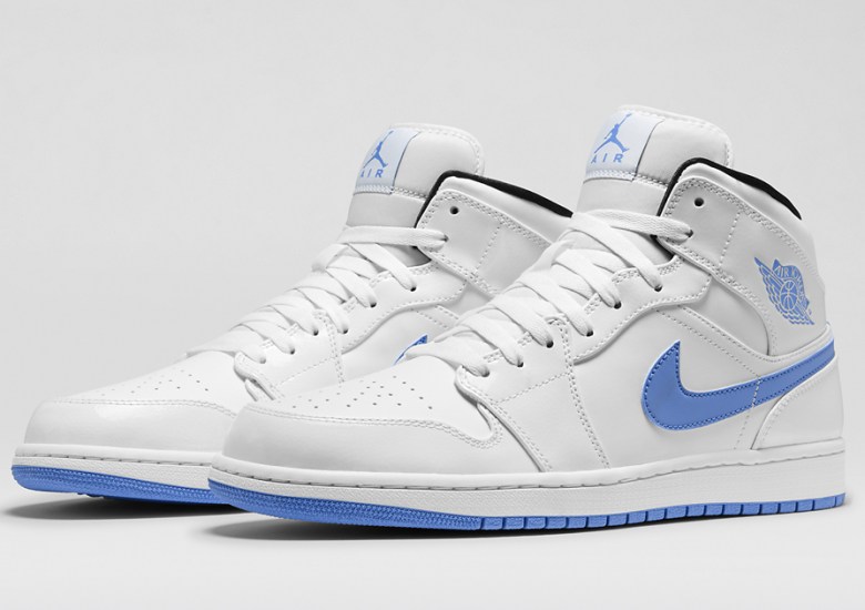 Air Jordan 1 Mid – White – Black – Legend Blue