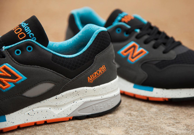 New Balance 1600 Black Grey Orange Teal 2