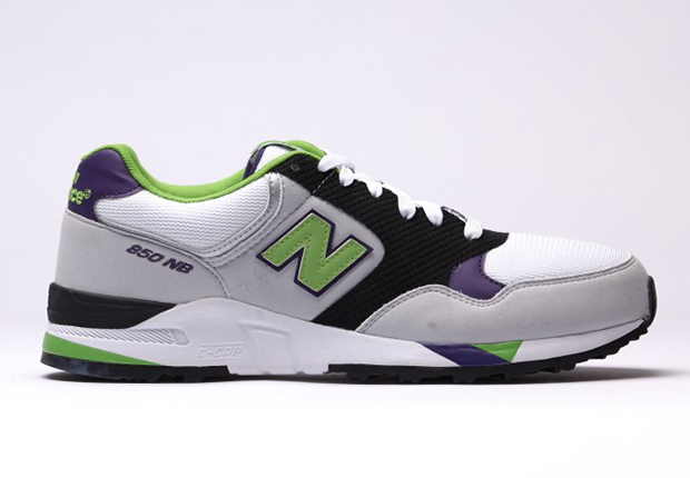 New Balance 850 White Purple Lime 3