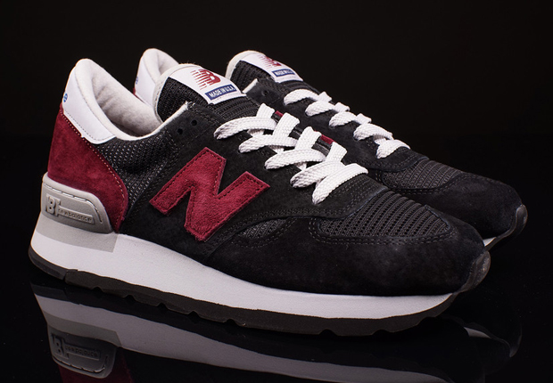 New Balance 990 Black Wine Red 1