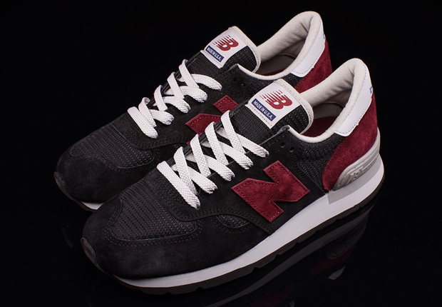 New Balance 990 Black Wine Red 2