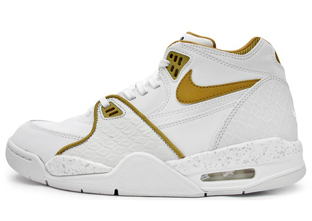 Nike Air Flight 89 White Gold Python 1