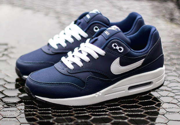 Nike Air Max 1 Gs Midnight Navy White 6