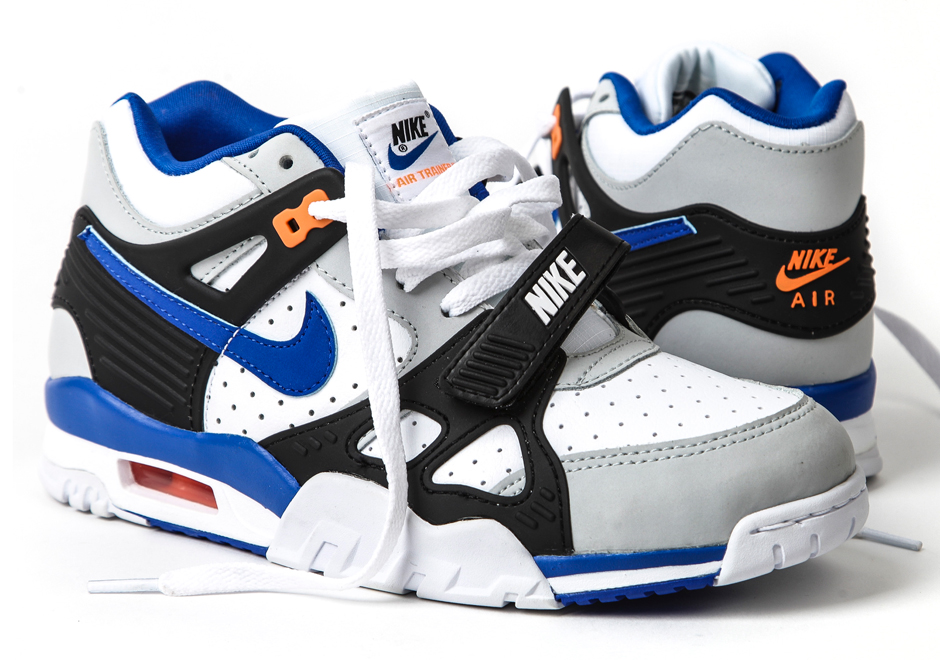 Nike Air Trainer 3 - Pure Platinum - Lyon Blue - Total Orange
