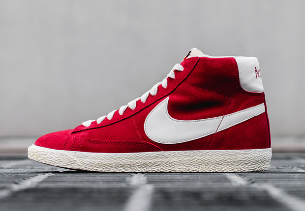 Nike Blazer Mid Vintage Premium Varsity Red 1