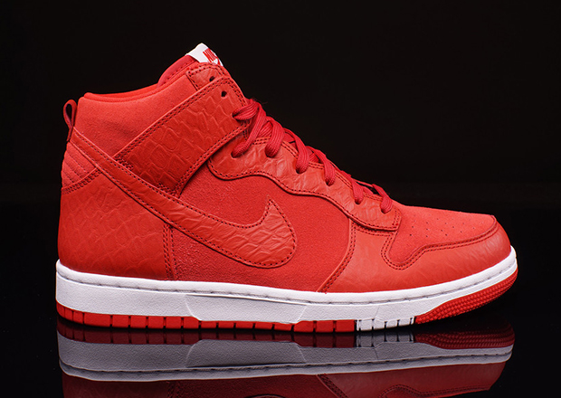 Nike Dunk High Cmft Red Python 1