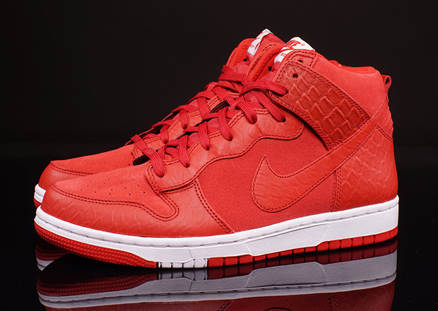 Nike Dunk High Cmft Red Python